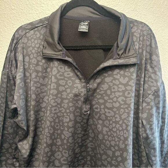 Avia Women's Fleece Lined Quarter Zip Pullover Leopard Print Size XXL (20) - Picture 11 of 12